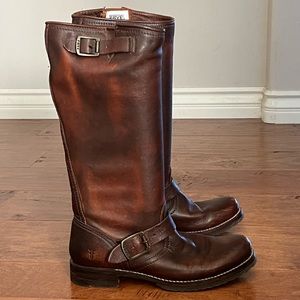 Frye Veronica Slouch Leather Riding Boots